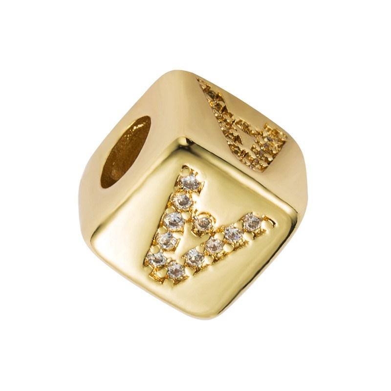 Brass Micro Inlaid Couple Red String Pull Diy Bracelet Style - A