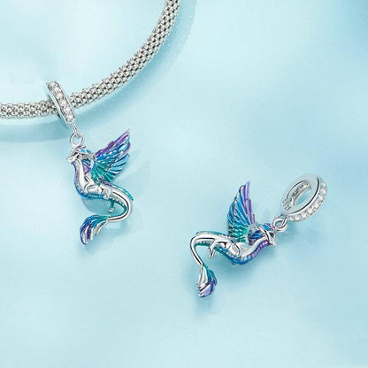 925 Sterling Silver Dragon Bracelet With Zircon Beads