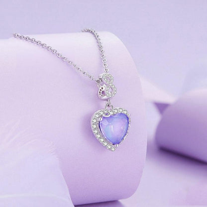 925 Sterling Silver Platinum Plated Zircon Heart Bracelet