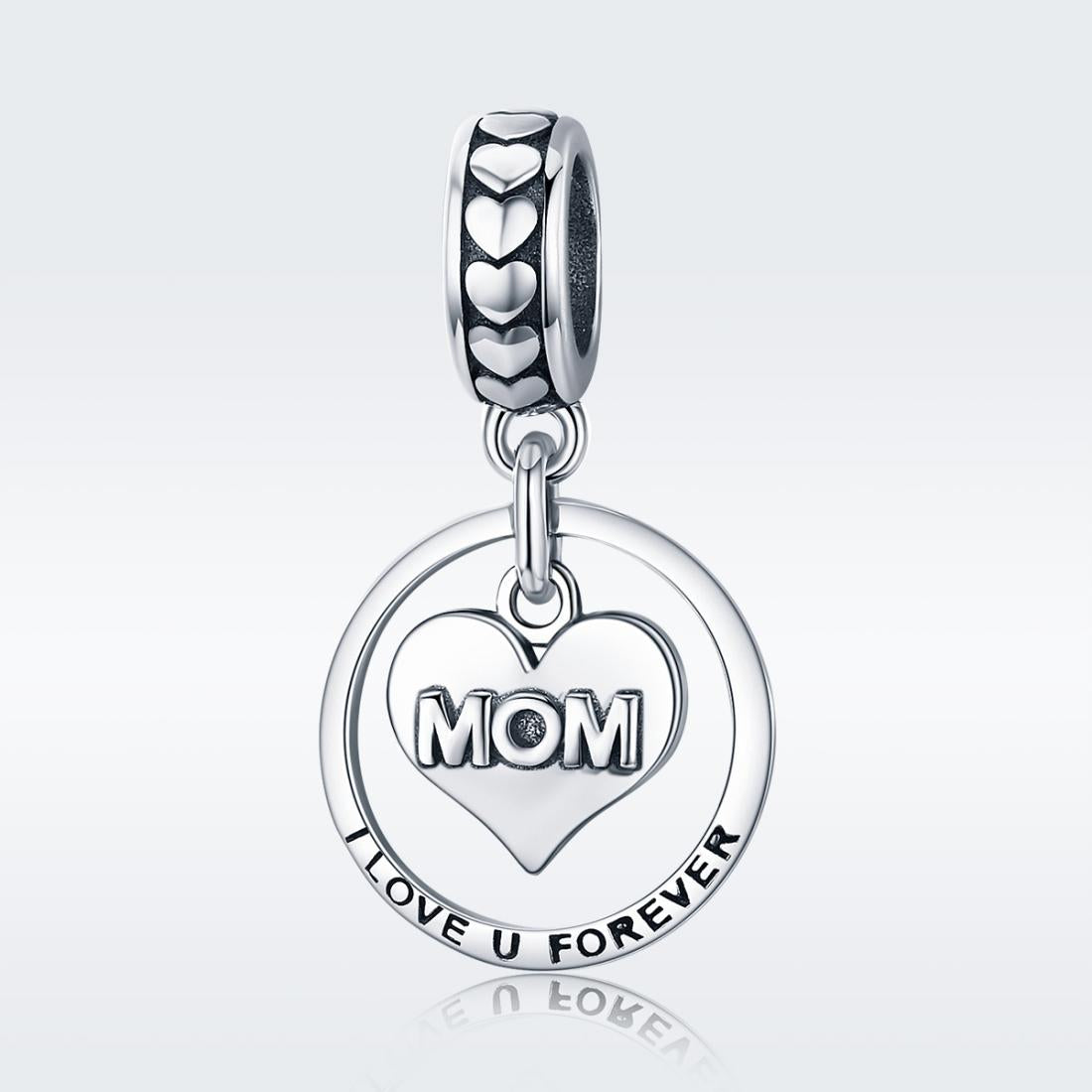 925 Sterling Silver Mothers Love Bead For Diy Bracelet Perfect Mother'S Day Gift Style - Bead