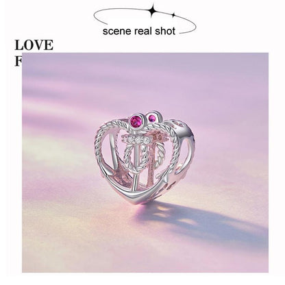 925 Sterling Silver Love Anchor Beaded Bracelet