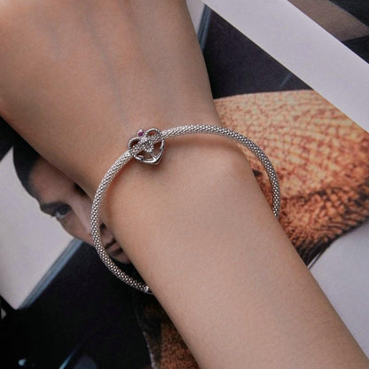 925 Sterling Silver Love Anchor Beaded Bracelet