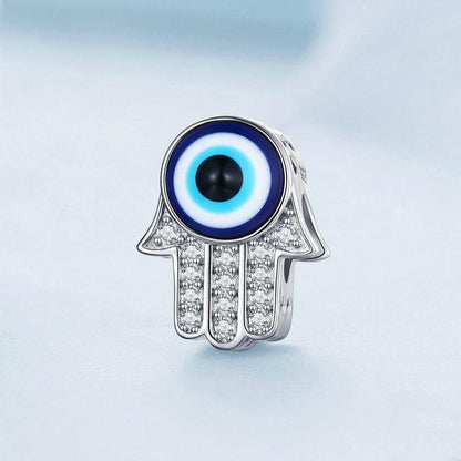 925 Sterling Silver Zircon Hand Of Fatima Bracelet