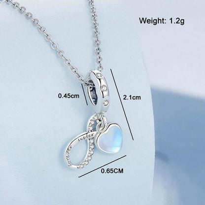 925 Sterling Silver Sisterhood Charm Bracelet With Zirconia Pendant