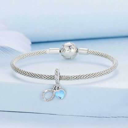 925 Sterling Silver Sisterhood Charm Bracelet With Zirconia Pendant