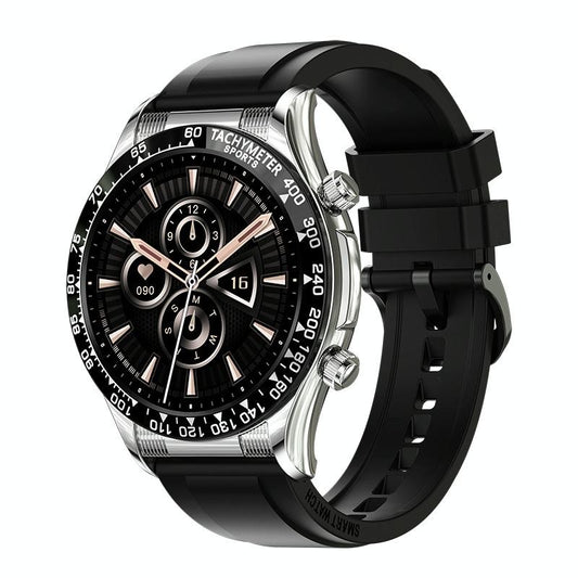 Smart Bluetooth Calling Watch With Nfc Function - Black Silicone