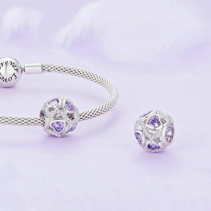 925 Sterling Silver Love Infinity Heart Zircon Bracelet