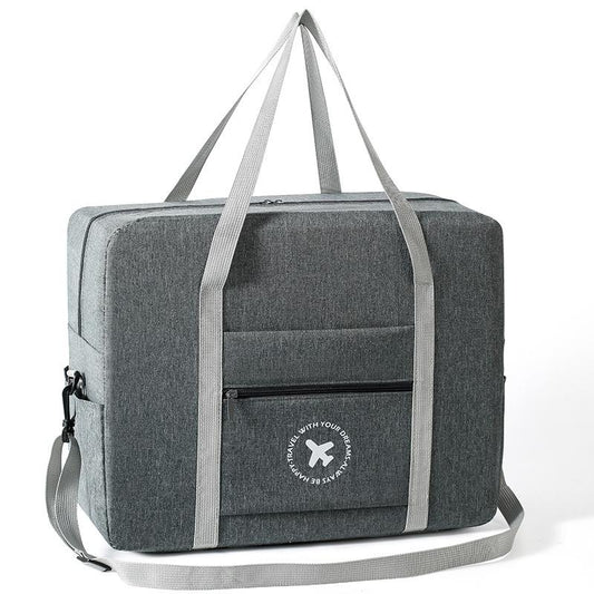 Foldable Travel Bag for Camping & Hiking - Large - Small Gray