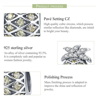 925 Sterling Silver Summer Pineapple Beads For Bracelet Or Necklace Diy Style - Bead
