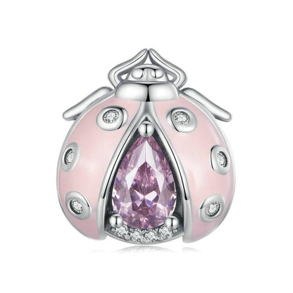 925 Sterling Silver Ladybug Bracelet With Beads