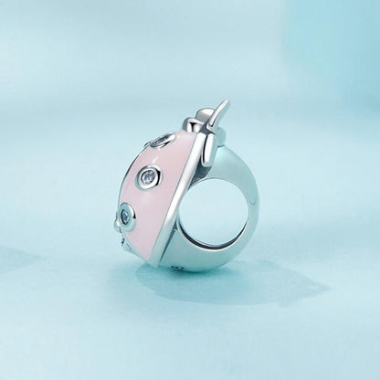 925 Sterling Silver Ladybug Bracelet With Beads