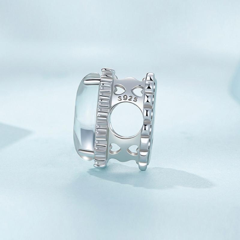 925 Sterling Silver Engraved Zirconia Bracelet