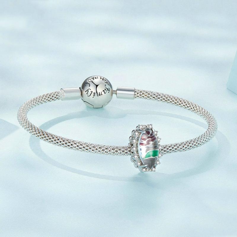 925 Sterling Silver Engraved Zirconia Bracelet