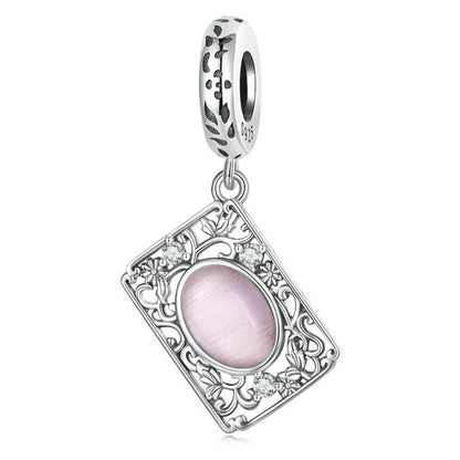 925 Sterling Silver Zircon Square Tag Bracelet In