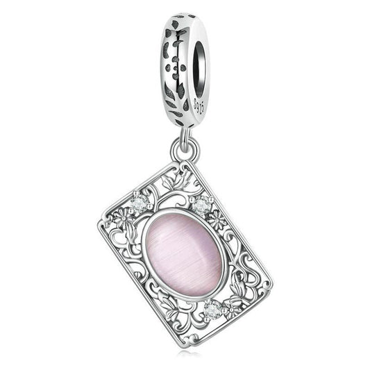 925 Sterling Silver Zircon Square Tag Bracelet In