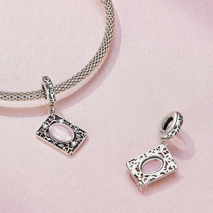 925 Sterling Silver Zircon Square Tag Bracelet In