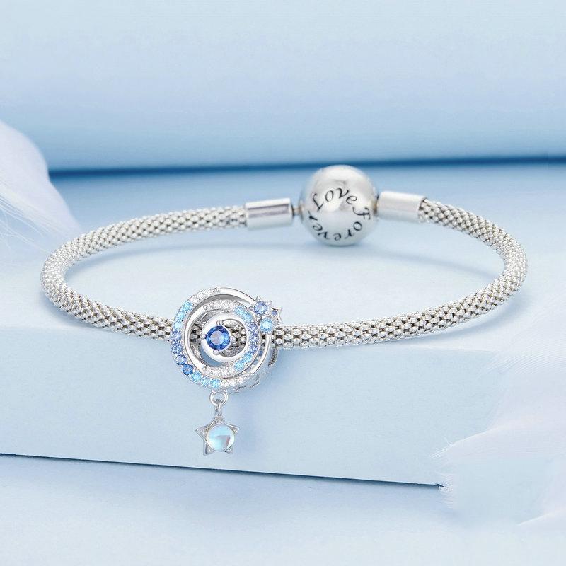 925 Sterling Silver Interstellar Zircon Bracelet In
