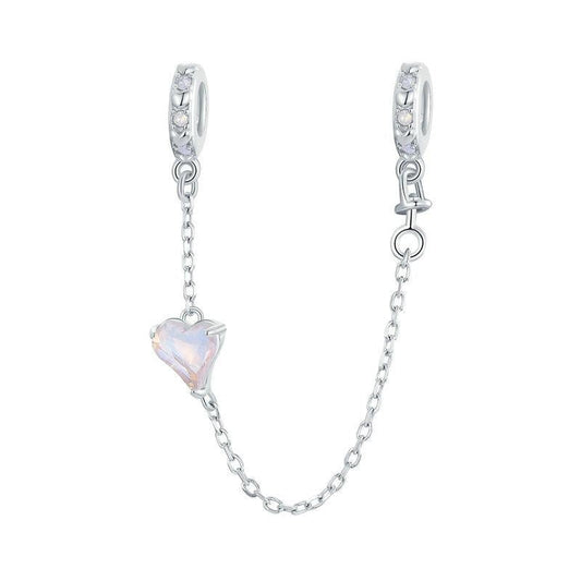 925 Sterling Silver Love Safety Chain For Diy Beading