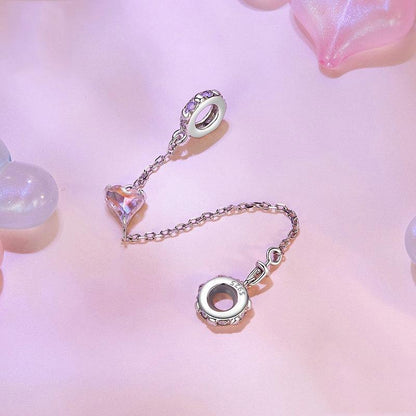 925 Sterling Silver Love Safety Chain For Diy Beading