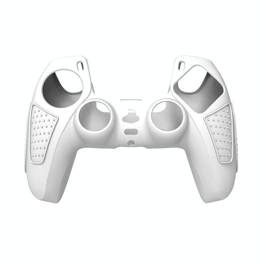 Black Silicone Protective Case for Ps5 Gamepad - Anti-skid Cover - White
