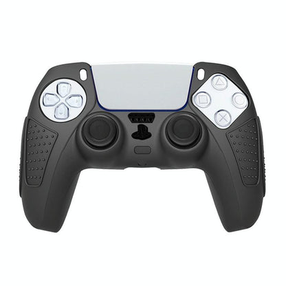 Black Silicone Protective Case for Ps5 Gamepad - Anti-skid Cover - White