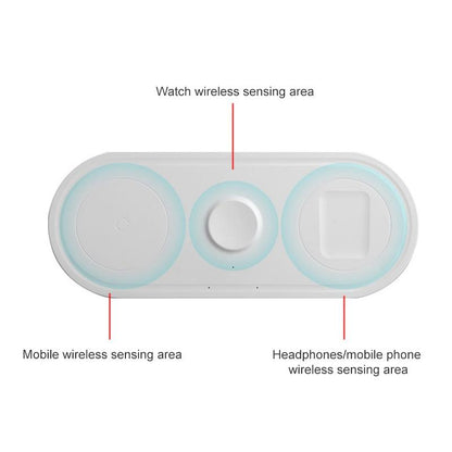 3 In 1 10W Wireless Charger For Iphones Iwatch Airpods