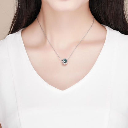 925 Sterling Silver Green Mermaid Beaded Bracelet Charms