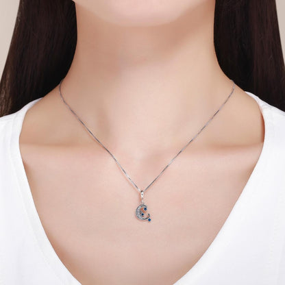 925 Sterling Silver Starry Sky Heart Pendant For Diy Bracelets