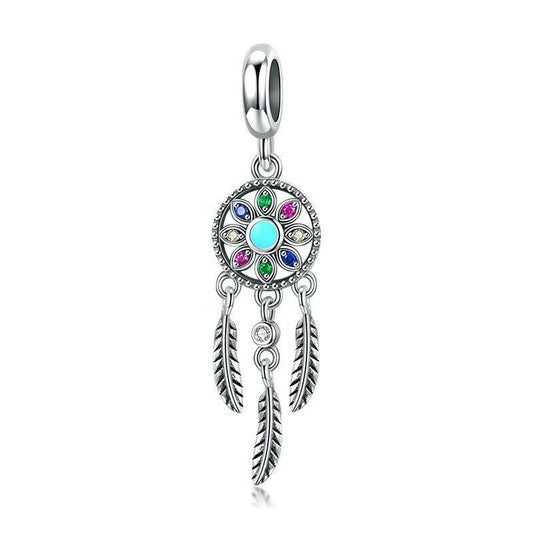 925 Sterling Silver Pearl Dream Catcher Bracelet Diy Accessory