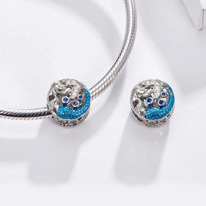 925 Sterling Silver Mermaid Beads For Diy Bracelets & Necklaces