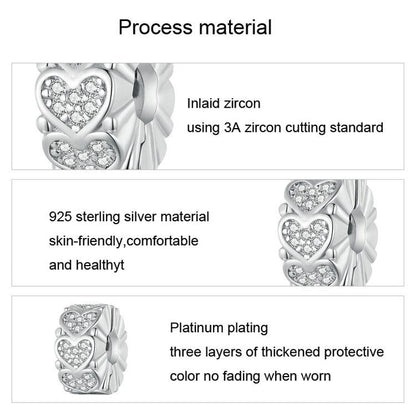 Heart Silicone Snap On Accessory