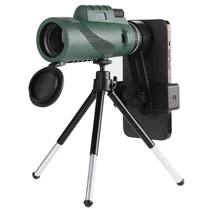High-Definition Monocular Binoculars - 40X60 Fmc Multi-Layer Coated - With Holder And Tripod