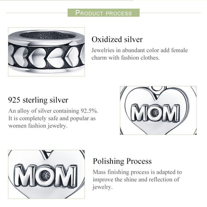 925 Sterling Silver Mothers Love Bead Bracelet Set Perfect For Mother'S Day Style - Bead + Necklace