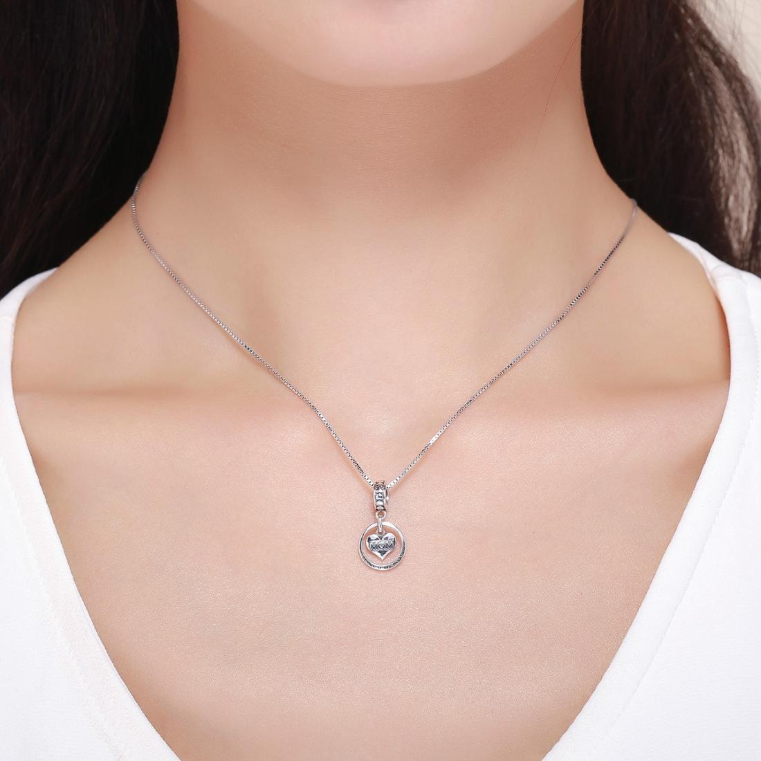 925 Sterling Silver Mothers Love Bead Bracelet Set Perfect For Mother'S Day Style - Bead + Necklace