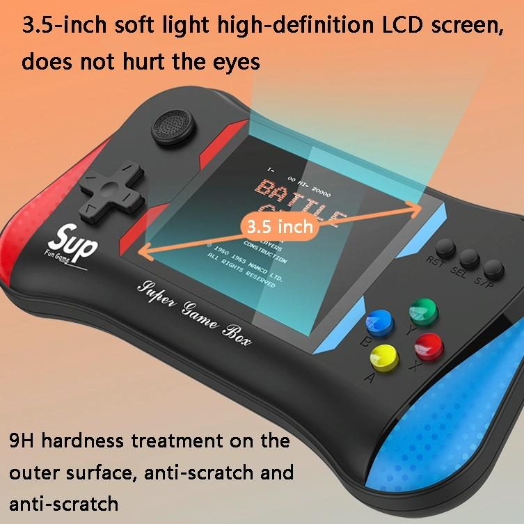 Portable Handheld Game Console - Red 3.5 Screen