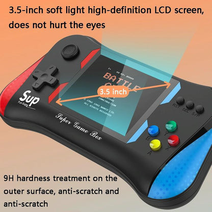 Portable Handheld Game Console - Red 3.5 Screen