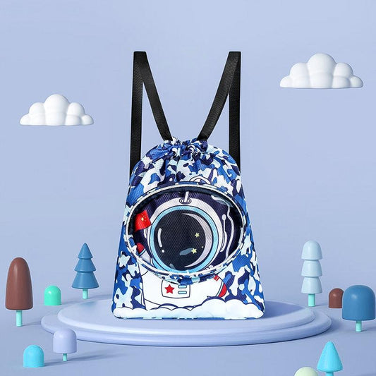 Kids' Cartoon Swim Bag Waterproof Dry / Wet Portable - Small Astronaut