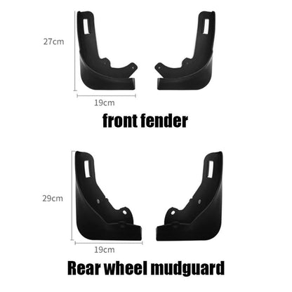 For Tesla Model Y Car Punch-Free Front And Rear Wheel Soft Rubber Fender Guard - Carbon Fiber - Carbon Fiber - The Grand Bazaar of Australia