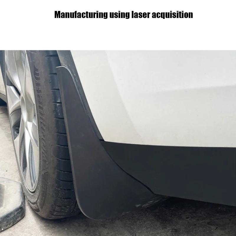 For Tesla Model Y Car Punch-Free Front And Rear Wheel Soft Rubber Fender Guard - Carbon Fiber - Carbon Fiber - The Grand Bazaar of Australia
