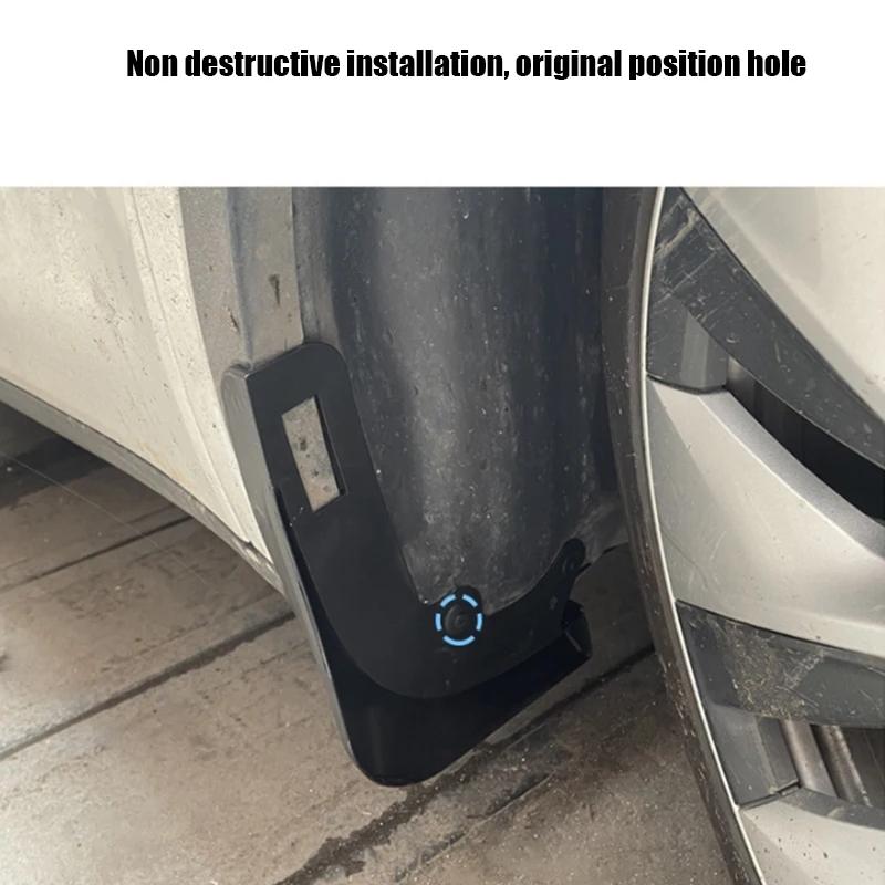 For Tesla Model Y Car Punch-Free Front And Rear Wheel Soft Rubber Fender Guard - Carbon Fiber - Carbon Fiber - The Grand Bazaar of Australia