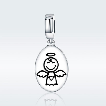 925 Sterling Silver Guardian Angel Necklace & Bracelet Charm
