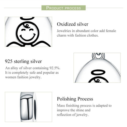 925 Sterling Silver Guardian Angel Necklace & Bracelet Charm
