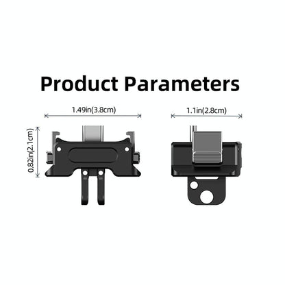 Quick Release Mount Adapter For Dji Osmo Pocket 3 Camera 1 / 4 Inch Hole - With Tripod