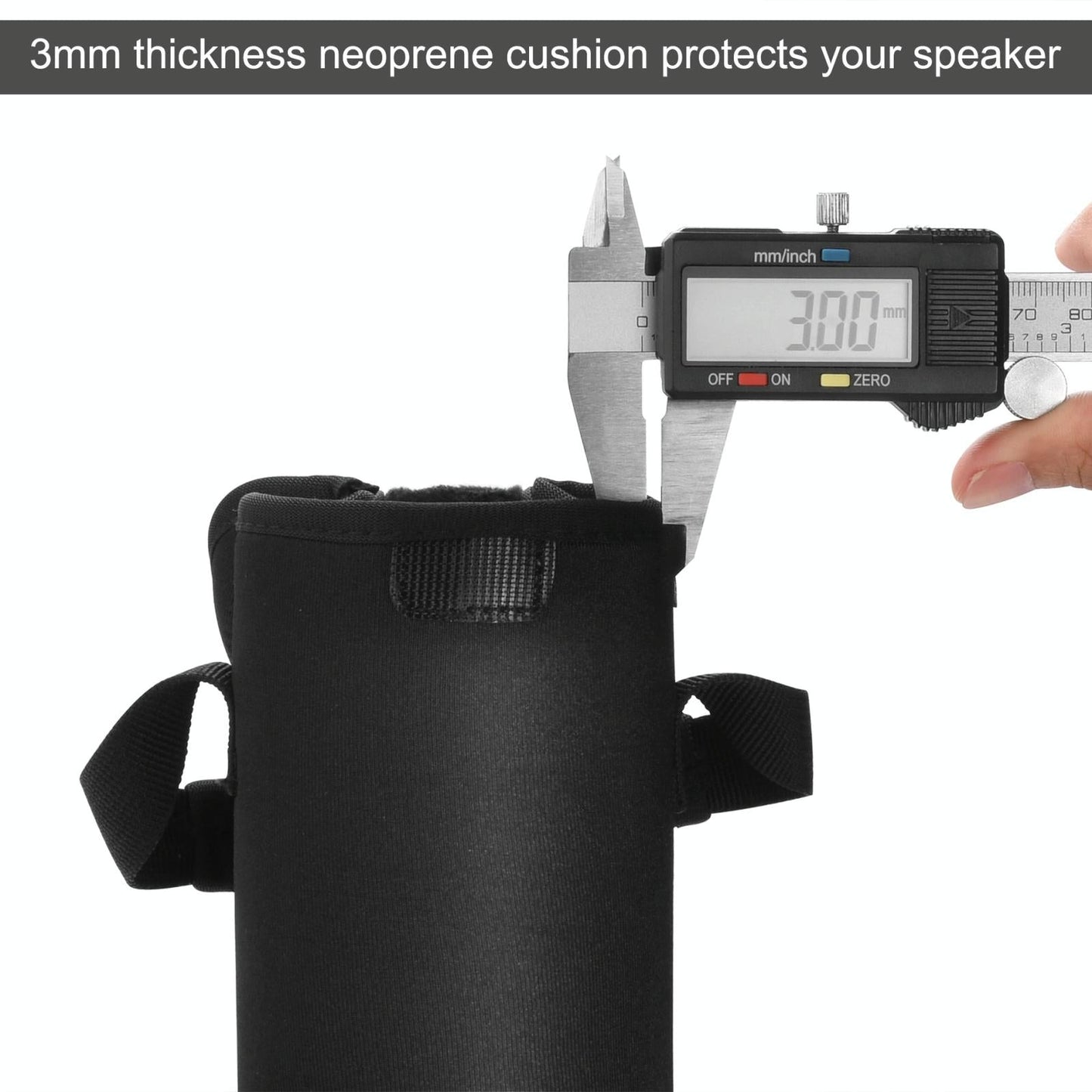Portable Neoprene Speaker Bag for Ue Boom 3 with Velvet Lining