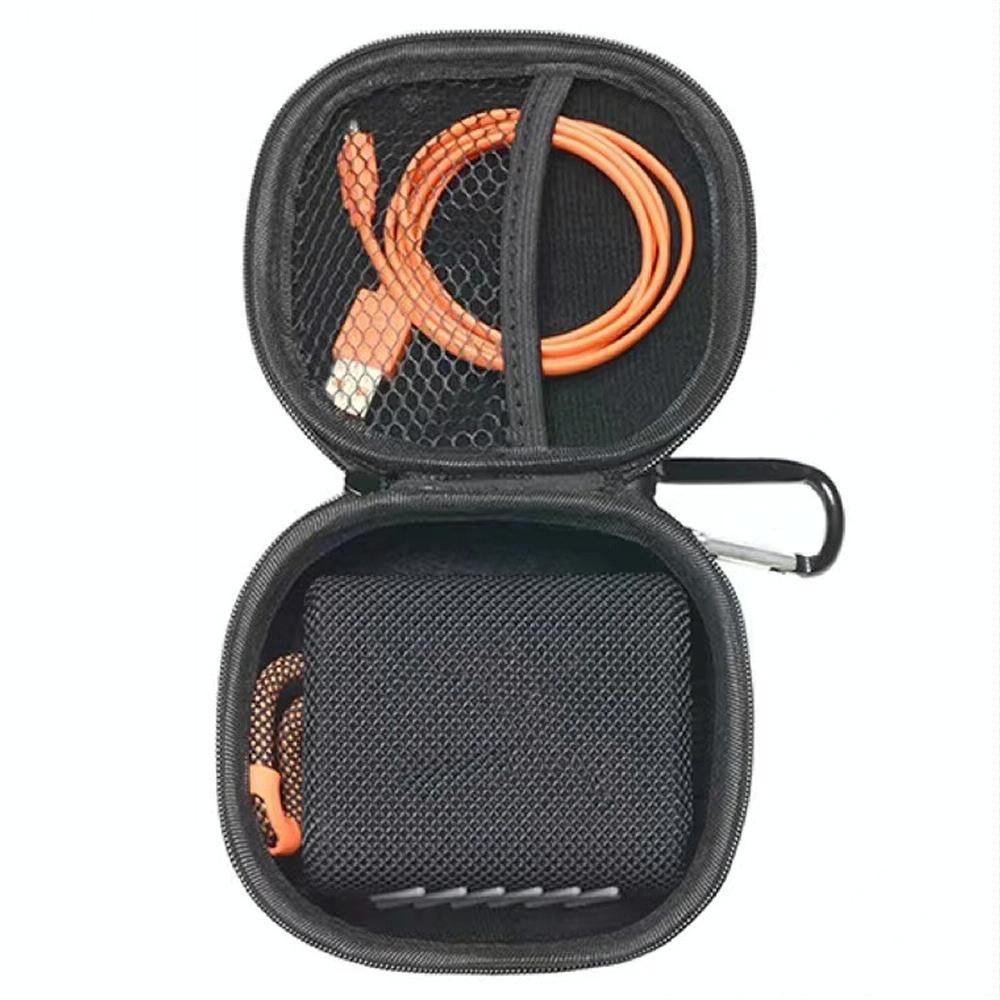 Protective Case for Jbl Go4 Bluetooth Speaker - Portable Storage Bag Black - Black