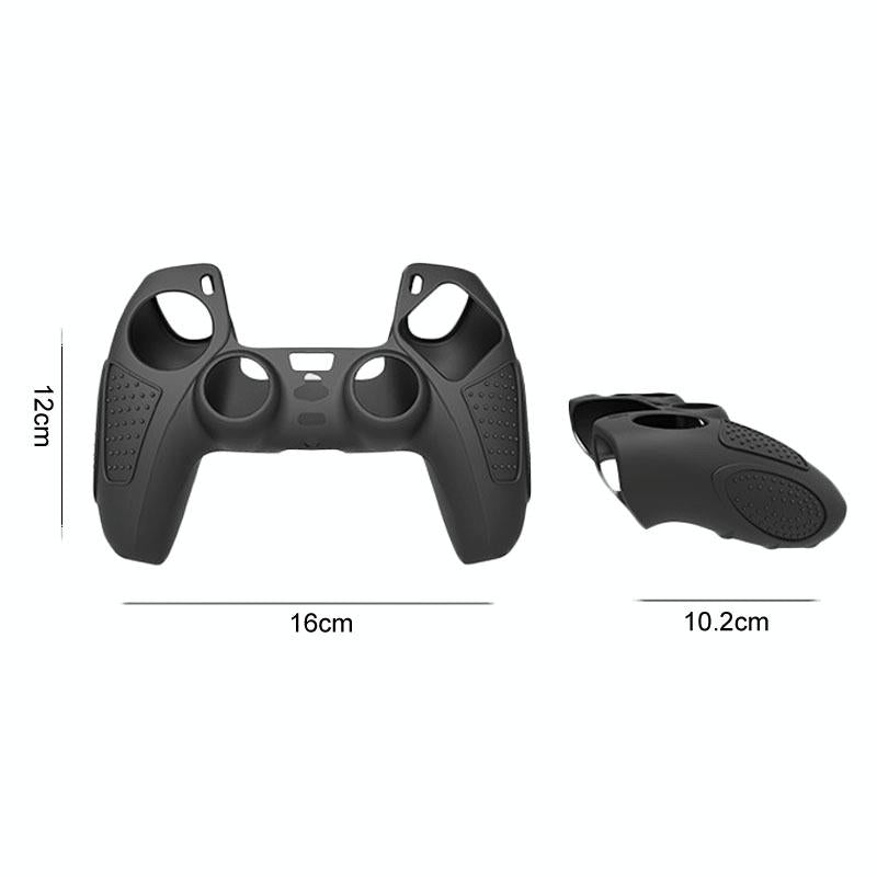 Black Silicone Protective Case for Ps5 Gamepad - Anti-skid Cover - Blue