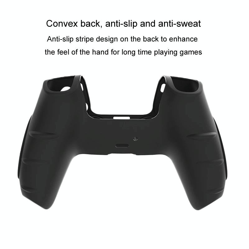 Black Silicone Protective Case for Ps5 Gamepad - Anti-skid Cover - Blue