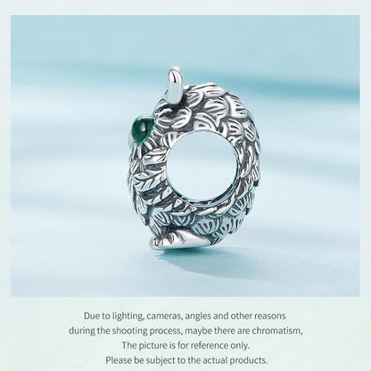 925 Sterling Silver Owl Pendant Necklace Charm For Diy Bracelets