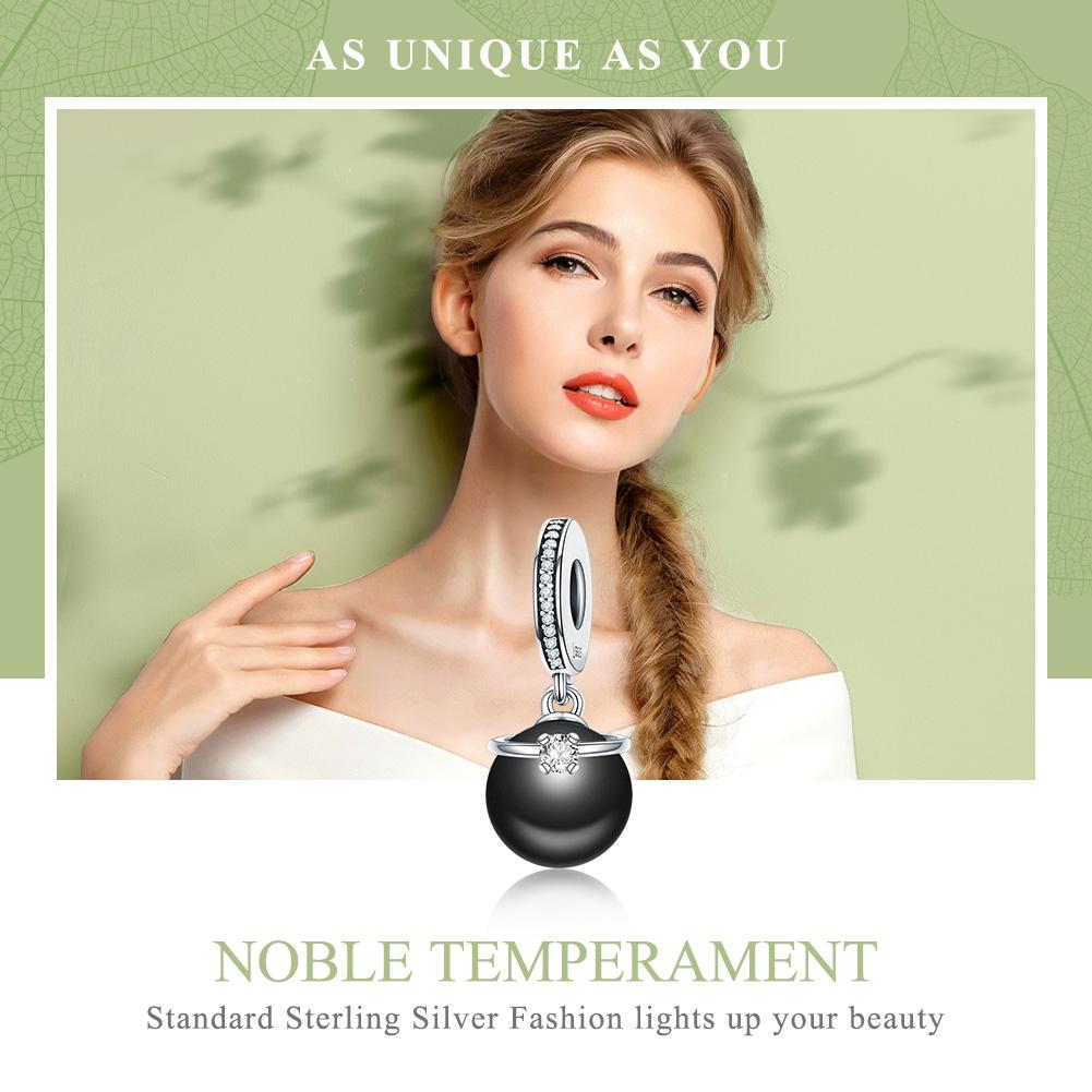 925 Sterling Silver Pearl Pendant For Diy Bracelets & Necklaces