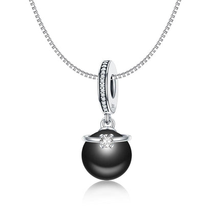 925 Sterling Silver Pearl Pendant For Diy Bracelets & Necklaces